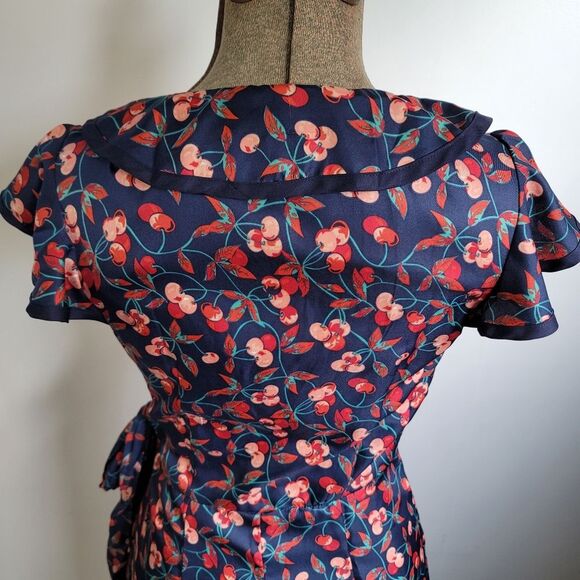 Hi There By Karen Walker Cherry Wrap Dress Size 2 - Picture 4 of 8
